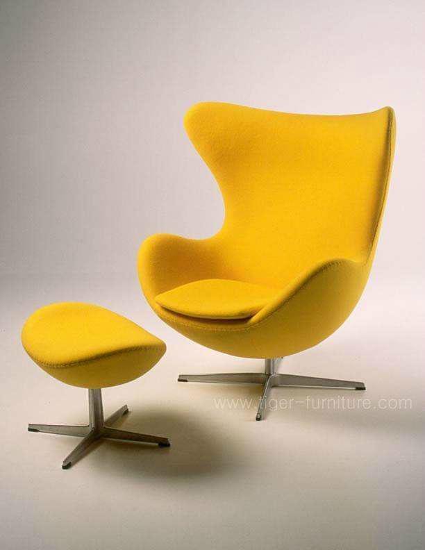Industrial fiberglass furniture Aluminium egg shaped chairs livingroom chair 5