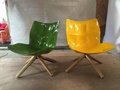 Hot fiberglass shell and fabric cushion modern husk lounge chair 4