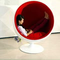 New fiberglass Space ball chair inspired by Eero Aarnio