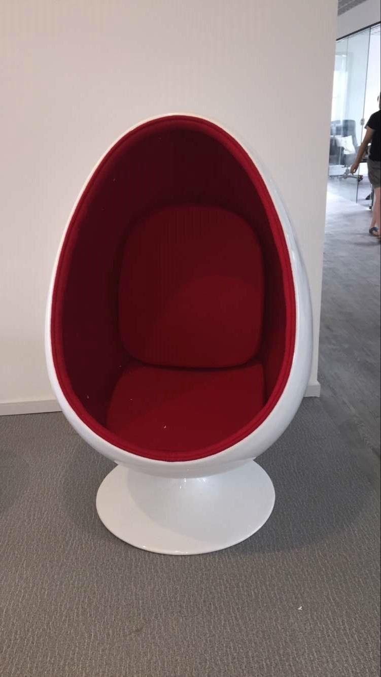Fiberglass Lounge Oval Relaxing Egg Pod Space Eye Ball Chair