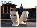 fiberglass outdoor masters sculptures mosaic mask lounge nemo leisure face chair