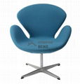 leisure arm swan swivel chair sofa chair