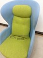 Living room Ro Lounge Chair in Fabric or Leather 3