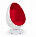 Fiberglass Lounge Oval Relaxing Egg Pod Space Eye Ball chair