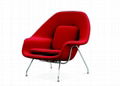 Good Quality fiberglass Wool Fabric Lounge Chair Womb Chair