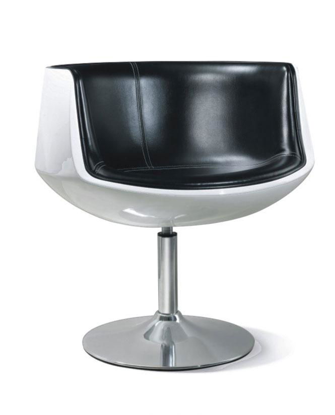 Vintage Furniture fiberglass Aviator Cup shape Chair Alu dining chair 2