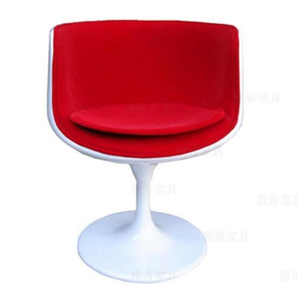 Vintage Furniture fiberglass Aviator Cup shape Chair Alu dining chair 4