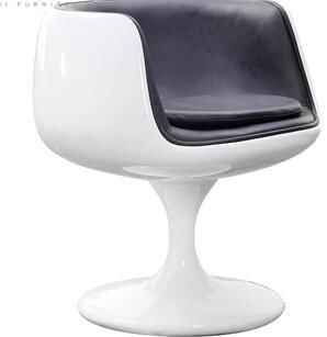 Vintage Furniture fiberglass Aviator Cup shape Chair Alu dining chair 5