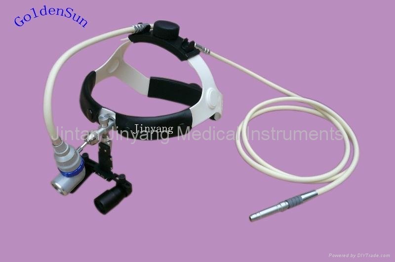 medical surgical fiber headlight with loupes magnifier 