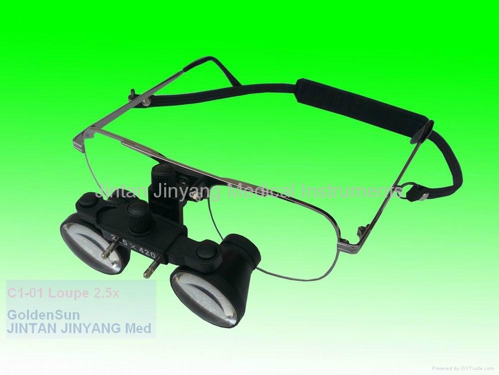 Medical surgical dental binocular loupes 2.5x C12.5X Goldensun