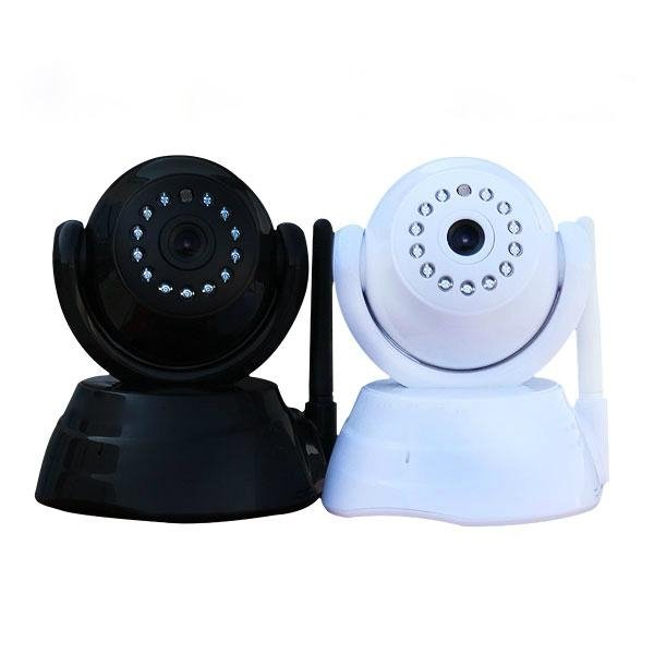 mini p2p ip camera with pan and tilt, support remote view on smartphones