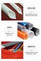 Silicone Fiberglass Sleeving / Silicone coated fiberglass tube 14