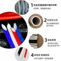 Silicone rubber fiberglass (rubber inside and fiber outside) sleeving