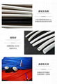 Silicone rubber fiberglass (rubber inside and fiber outside) sleeving 9