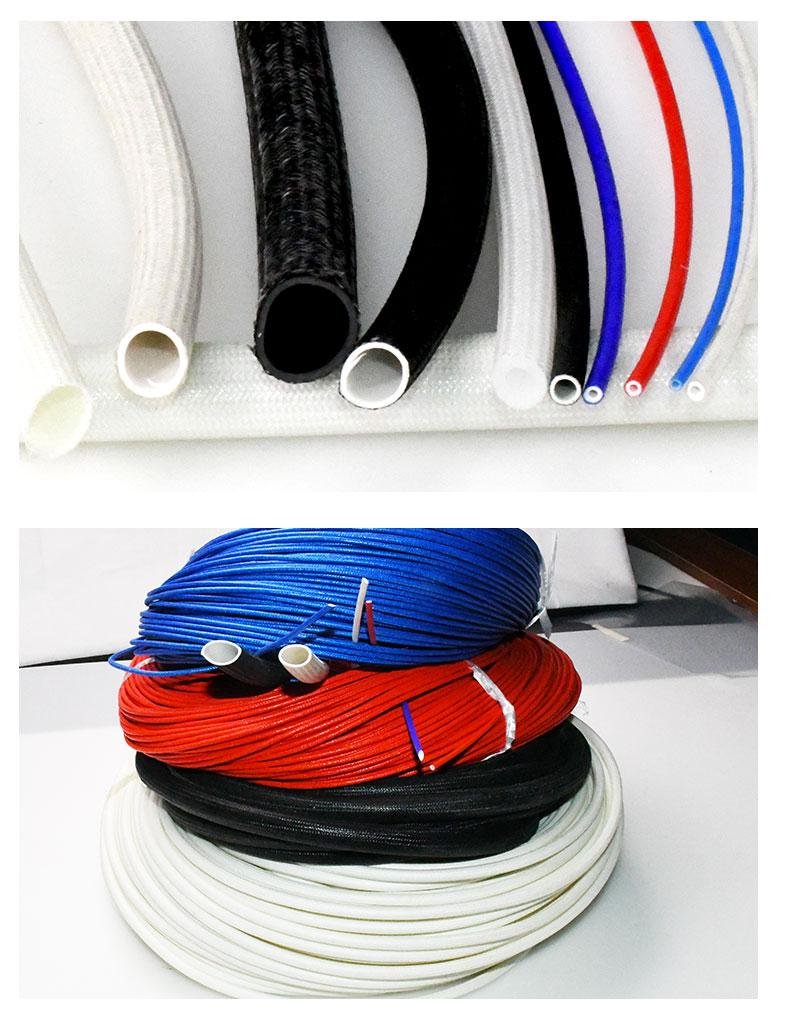 Silicone rubber fiberglass (rubber inside and fiber outside) sleeving 11