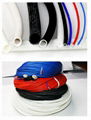 Silicone rubber fiberglass (rubber inside and fiber outside) sleeving