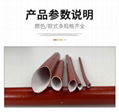 Silicone rubber fiberglass (fiber inside and rubber outside) sleeving