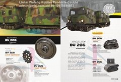 Hagglund BV206 parts drive sprockets rubber track