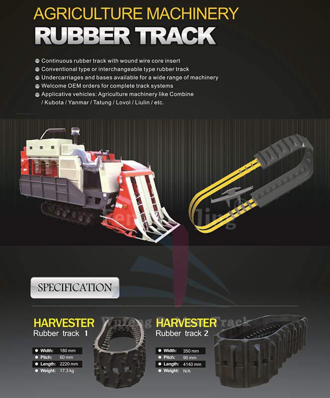 Agriculture farm machinery rubber track 4