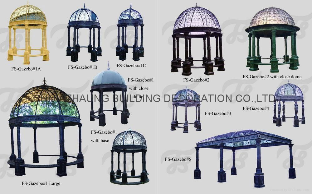 Cast iron gazebo