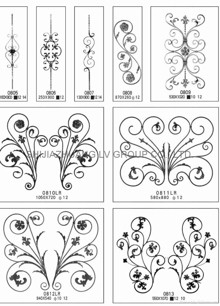 Cast steel & Wrought Iron Ornament