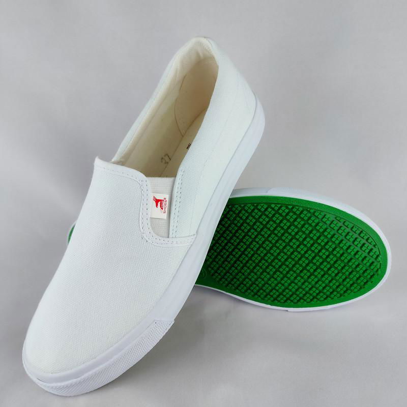 White cloth shoes White rice fish white work shoes White canvas shoes 3