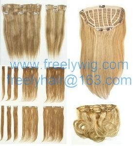 clip in hair extensions,instand hair weft 3
