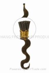 Human Hair Extensions Remy I Tip Stick hair  U Tip Nail hair Pre Bonded hair 2