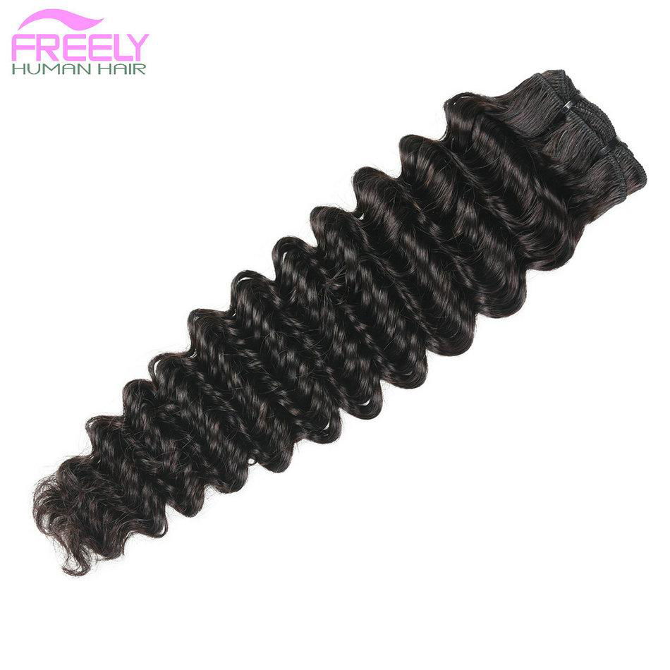 10A Human Hair Deep Wave Remy Curly Hair Natural Black 3