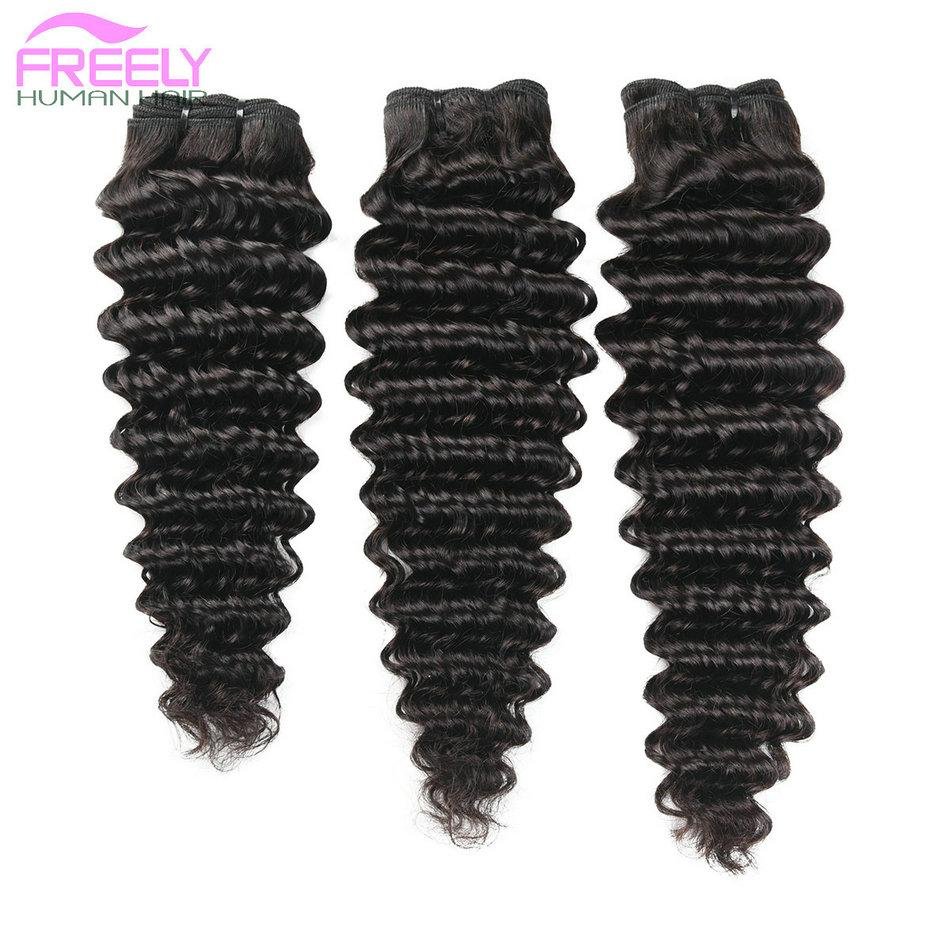 10A Human Hair Deep Wave Remy Curly Hair Natural Black 4