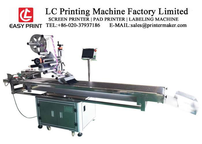 Flat Automatic Labeling Machine with Vacuum Belt Conveyor