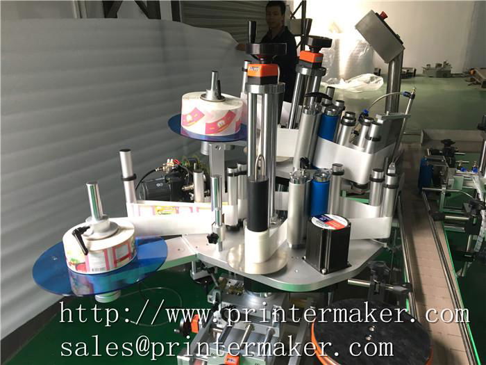 Automatic Labeling Machine for Bottles Side and Top Combination 2