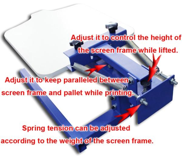 1 Color T-shirt Manual Screen Printer 5