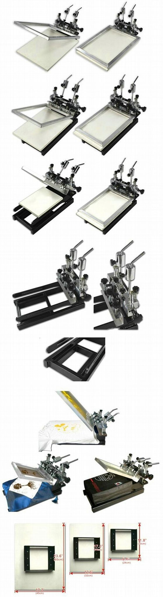 1 Color Micro-Adjustable Screen Printing Machine 3