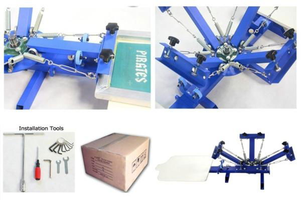 Manual 4 Color Screen Printing Press 4