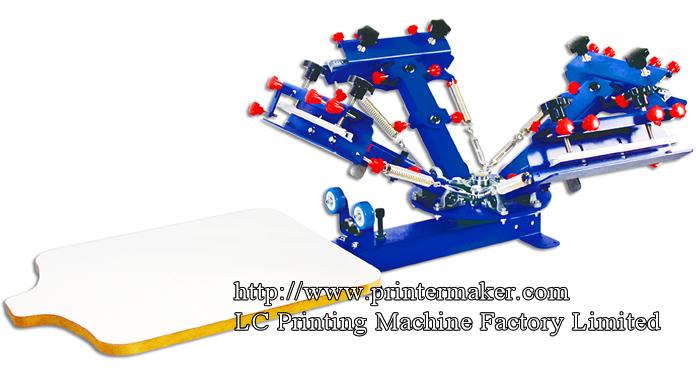 Manual 4 Color Screen Printing Press 6
