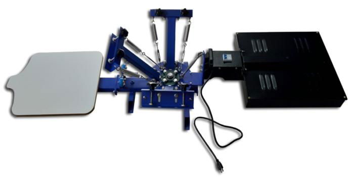 3 Color 1 Station Flash Dryer Screen Press 2