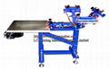3 Color 1 Station Screen Printing Press With Stainless Steel Vacuum Pallet 1
