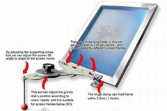 Screen Printing Set With Hinge Clamps