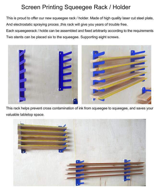 Screen Printing Squeegee Holder Rack 3