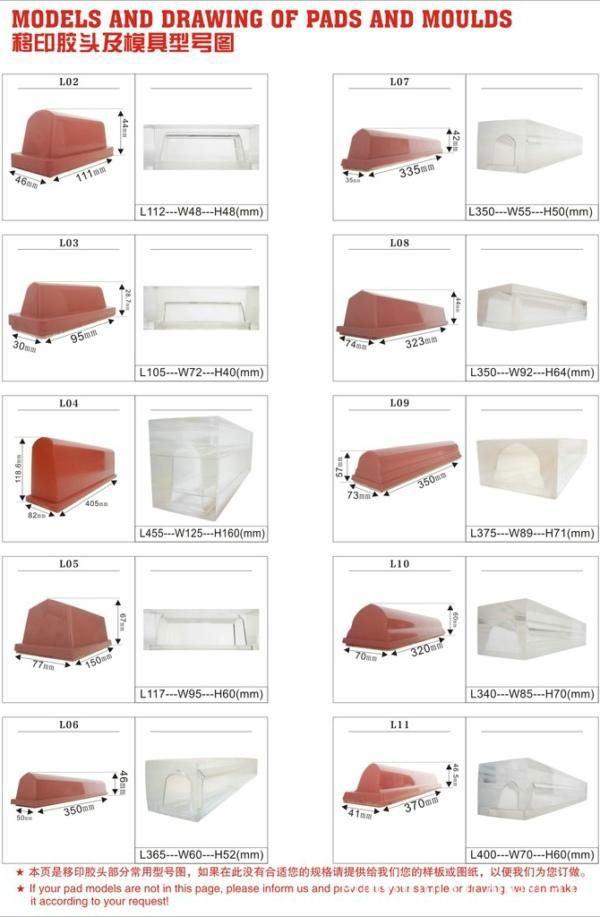 Linear Rubber Pads and Moulds 2