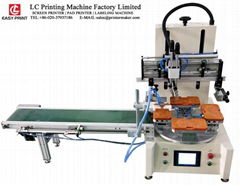 Tabletop Screen Printing Machine with Carousel and Conveyor