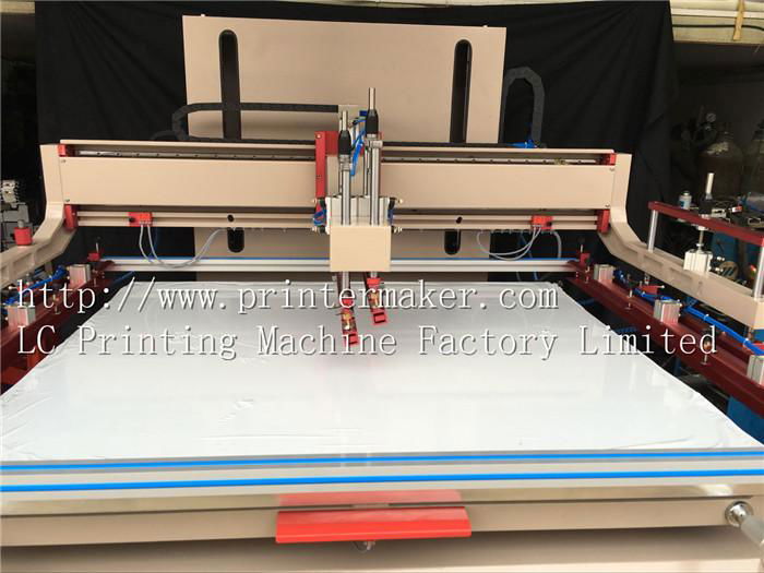 Large Size Flat Bed Silk Screen Printing Machine with PLC control and Servo Moto 4