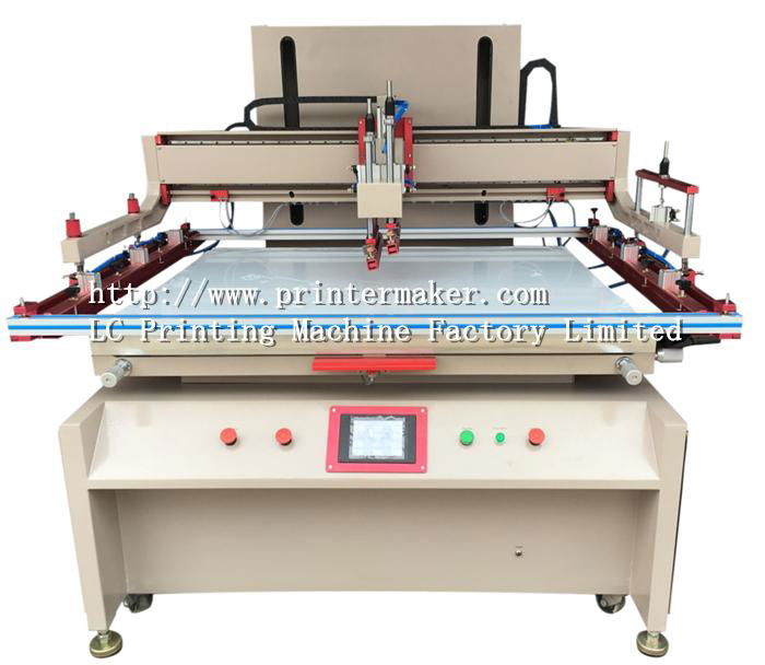 Large Size Flat Bed Silk Screen Printing Machine with PLC control and Servo Moto