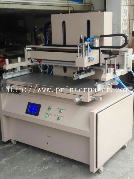 Plane Screen Printer with Servo Motor and PLC Control 2