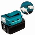 Dual Usb Led Light Lithium-Ion Battery Adapter compatible Makita 3