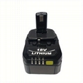 18V 3ah 4ah 5ah replacement Ryobi
