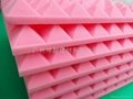 enviromental protection acoustic foam panel,pink Pyramid sound reducing panel