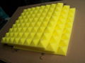 yellow colour Pyramid sound absorption panel,acoustic panel,bar noise reducing