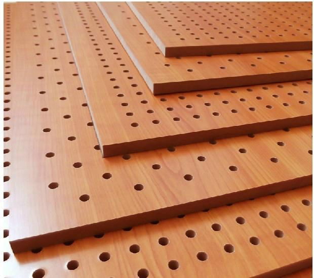 Hole Wooden Soundproof Panels E Acoustic Ceiling Material